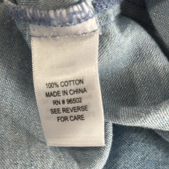 Girl Krazy Blue Ruffle Sleeve Tip 100% cotton size S - Picture 7 of 7